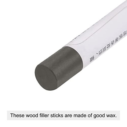 uxcell Wood Wax Filler Stick, Furniture Crayons Wooden Repair Wax Filler Stick Touch Up Wax Paint Pens for Scratches Holes Floor Laminate Tables Desks, Mellow Dim Gray - color: Mellow Dim Gray