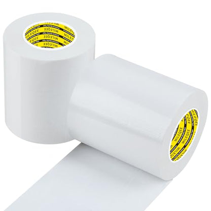 2Pack Duct Tape Heavy Duty Single Sided, Strong Adhesive High Strength, Waterproof Mesh Tape for Indoor Outdoor Repairing Sealing Bonding, Easy Use Hand Tearable, 3.15 Inch x 33 Feet, White - size: 2 Pack x 3.15″ x 33 FT