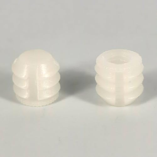 Plastic Dowel Plastic Hinge Dowel Inserts 0.41"x0.42" Cabinet Door Hinge Dowels 100 Pack - size: 0.41"x0.42"(10.5mmx10.7mm) Regular