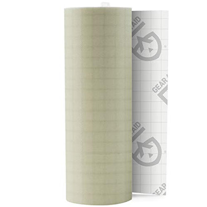 GEAR AID Tenacious Tape 3” x 20” Ripstop Fabric Gear Repair Tape, Fix Holes and Rips in Puffy Jackets, Rain Gear, Tents, Sleeping Bags and Outdoor Equipment, Off-White, 1 Roll - color: Off-White, style: 3" × 20" (1 Roll)