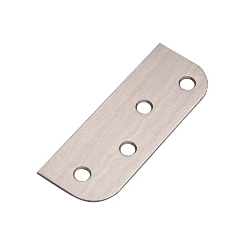 Hinge Blanks for Door Hinges - Filler Plates - 4 Inch with 5/8 Inch - 3 Pack (Satin Nickel) - color: Satin Nickel