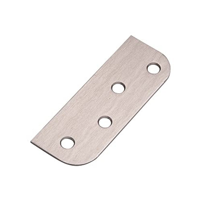Hinge Blanks for Door Hinges - Filler Plates - 4 Inch with 5/8 Inch - 3 Pack (Satin Nickel) - color: Satin Nickel