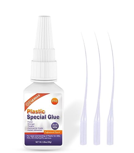 30g Plastic Glue, Instant Super Glue for Plastic, Fast Dry Strong Plastic Adhesive for Acrylic, Model, DIY Crafts, Tube, PVC, Vinyl, ABS, PBT, PS, PA, PC, PM, MA, Nylon - size: 30g*1, style: Plastic Glue