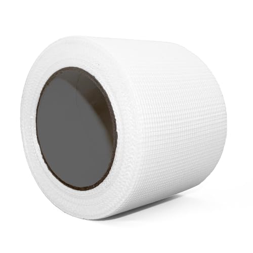 Drywall Joint Tape, 4" 100 Feet Self-Adhesive Encrypted Fiberglass Drywall Repair Mesh Tape for Wall Cracks and Seam Patch - size: 4" x 100ft