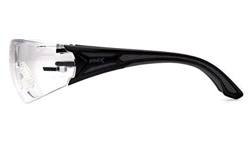 Pyramex Endeavor Plus Safety Glass Black/Gray Frame With Foam Padding Clear H2MAX Anti-fog Lens - color: Black/Grey Frame, Clear Anti-fog Lens, style: Standard