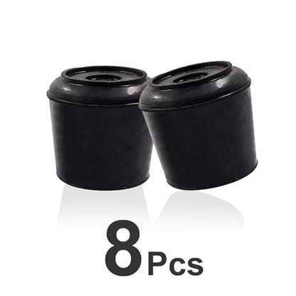 8pcs 1-1/2 Inch Round Chair Leg Tips Caps, Non-Slip Rubber Chair Leg Floor Protectors, Black Furniture Leg Caps Fit for 1.45"-1.5" (37-38mm) Diameter Round Feet - size: 1-1/2 Inch-Black