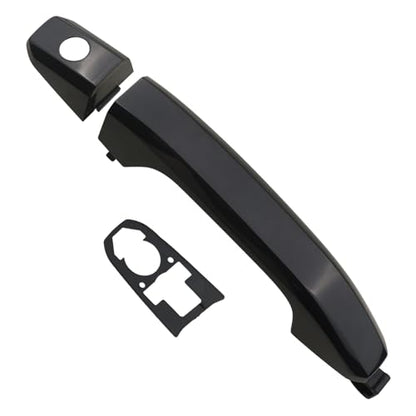 APPERFiT Door Handle w/Gasket Set - Front Exterior LH (Smooth Black) Paint to Match Compatible with 2014-2020 Chevy Chevrolet Silverado Suburban Tahoe, GMC Sierra Yukon 13583889 - color: Black - Paint to Match FL