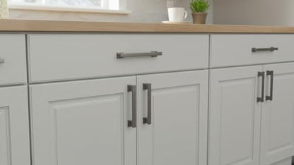 Alzassbg 10 Pack Brushed Black Nickel Cabinet Pulls, 5 Inch(128mm) Hole Centers Kitchen Cabinet Handles for Cabinets and Drawers AL3061BBN - color: Brushed Black Nickel, size: 5" Hole Center