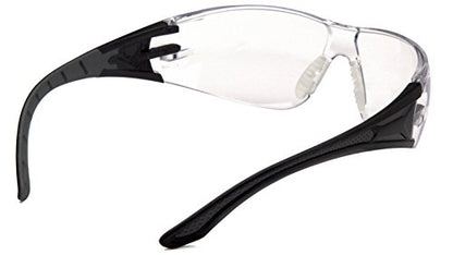 Pyramex Endeavor Plus Safety Glass Black/Gray Frame With Foam Padding Clear H2MAX Anti-fog Lens - color: Black/Grey Frame, Clear Anti-fog Lens, style: Standard