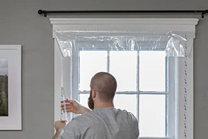 Duck Brand Window Insulation Kit for Indoor Extra Large Windows or Patio Doors, 84 in x 120 in, 3-Pack - size: 3 Pack