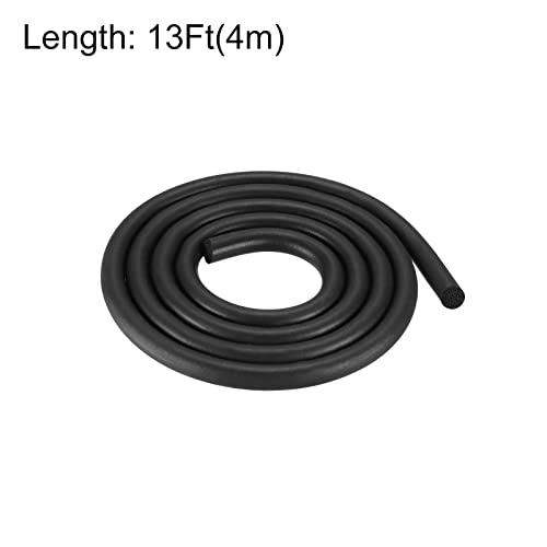 uxcell Foam Rubber Weather Seal Strip, 8mm(5/16") Diameter 4 Meters (13.12Ft) Long Round EPDM Rubber for DIY Gasket, Warehouse, Pads, Foam Tubing, Crafts - size: 8mmx4m