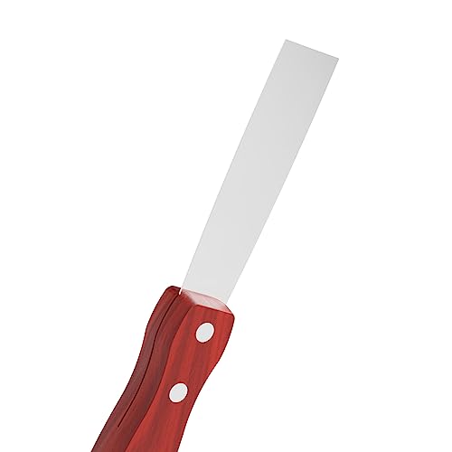 Putty Knife, 1 Inch Stainless Steel Scraper Tool, Wooden Handle Metal Spackle Knives for Drywall, Decals, Wall Paper, Floor Tile, Patching, Painting, Taping, Scraping Coating