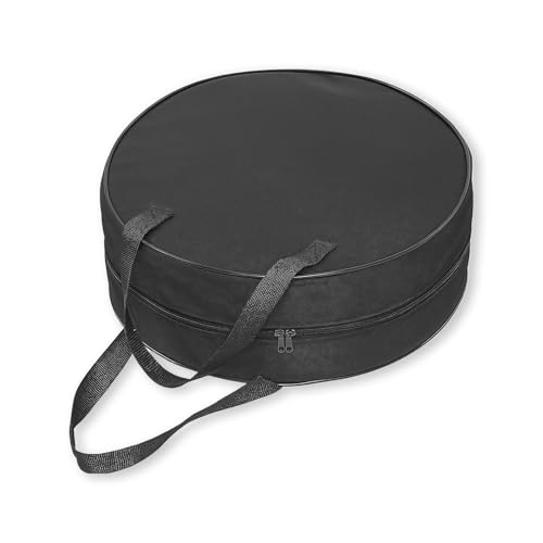 16 Inch Round Cable Organizer Bag, 600D Oxford Cloth Waterproof Jumper Cable Storage Bag, Universal EV Charging Cord Management Accessories for RV Sewer Pipe, Electrical Cords