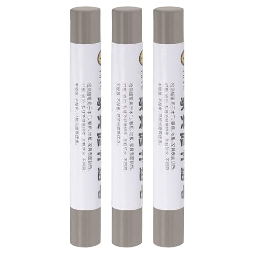 uxcell Furniture Repair Crayons, 3Pcs - Wood Wax Filler Stick, Furniture Markers Touch Up - for Scratches Holes Tables Desks Wooden Floors Cover Ups, Grey