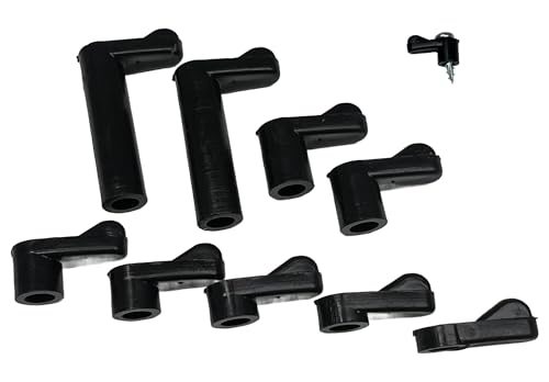 Window Screen Clips "Black” Plastic (Choose Your Size! /Size Run Flush up to 1-3/16” Offset) New or Replacement (10 Pack with All Needed Hardware Included) by E.H.C. (3/8" Offset) - size: 3/8" offset