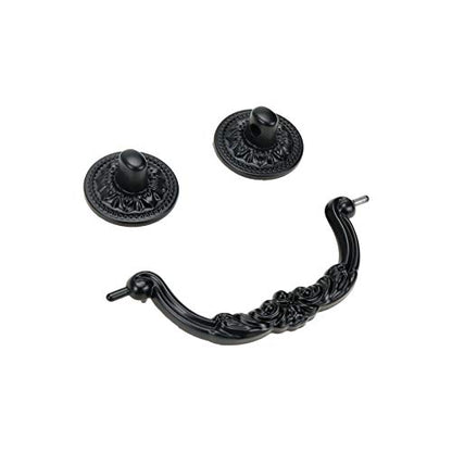 Geesatis 10 Pcs Vintage Swing Drop Bail Black Aluminum Alloy Cabinet Pulls, 125 x 32 x 43 mm / 4.9 x 1.26 x 1.7 inch - style: I