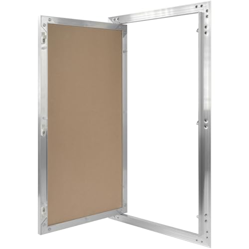 12" x 24" Waterproof Drywall Access Panel, Tileable and Paintable Ceiling and Wall Access Panel for Drywall, Wire Cover for Wall Covering Panels, Push to Open, Flush-Mount Wall Hole Cover - size: 12" X 24"
