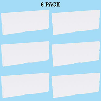 Akro-Mils 40717 Length Dividers for Plastic Storage Hardware and Craft Cabinet Large Drawers, 6 count Clear (Pack of 12) - size: Large Drawer (Pack of 12)