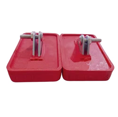 Extension Ladder Replacement Shoe Kit, Extension Ladder Feet Foot Pads Cover, Ladder Accessories Parts (Red) - color: Red