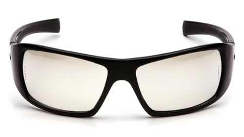 Pyramex Goliath Safety Eyewear Black Frame Clear Anti Fog Lens - color: Black Frame/Indoor/Outdoor Mirror Lens