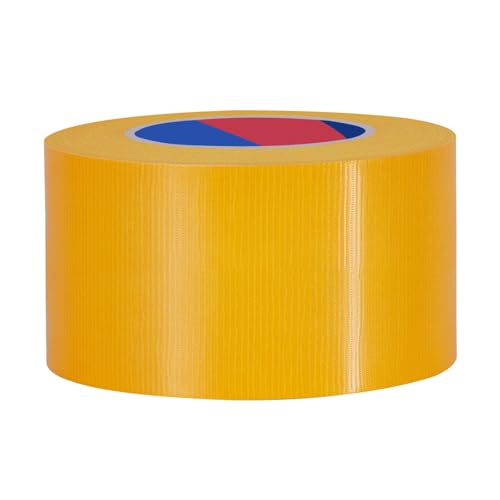 Yellow Heavy Duty Duct Tape, 3 Inch x 55 Yards, Industrial Grade Waterproof & UV Resistant, Strong Adhesive for Indoor Outdoor Repairs, Crafts, Home Improvement and DIY Projects - color: Yellow, size: 3Inch x 55 Yards