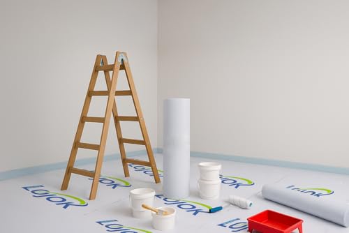 Temporary Floor Protection for Construction Projects, Floor Protection Film-Protects Hardwood, Tile, Carpet, Countertops, Bathtubs and More,Coverage of 325 SQFT (39.5''x100'-White) - size: 39.5''x100'-White