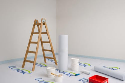 Temporary Floor Protection for Construction Projects, Floor Protection Film-Protects Hardwood, Tile, Carpet, Countertops, Bathtubs and More,Coverage of 325 SQFT (39.5''x100'-White) - size: 39.5''x100'-White