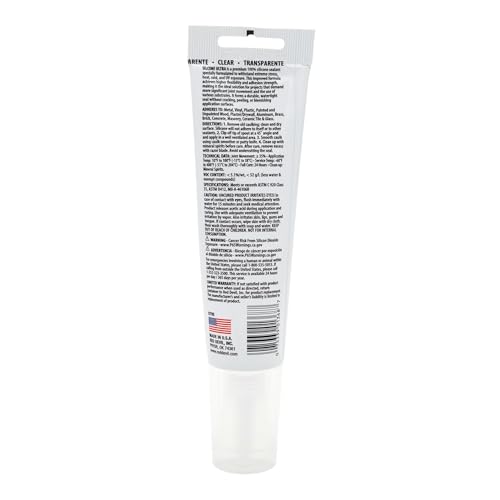 Red Devil 0795 StormGuard 920 100% RTV Silicone Sealant, 2.8 oz. Tube, Clear, 1 Pack - color: Clear, size: 1 - Pack, style: 2.8 oz.