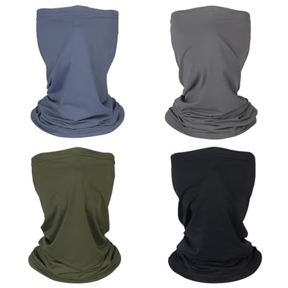Mandydov Summer Cooling Neck Gaiter Face Mask Breathable Balaclava, UV Protection Wind Dust Proof Face Cover Scarf - color: Combo 3