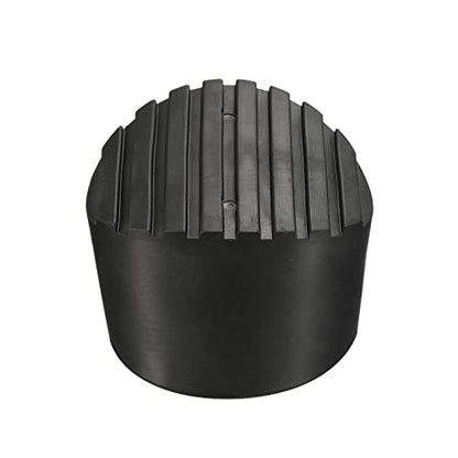 MECCANIXITY Ladder Non-Slip Feet Mat 85mm ID Rubber Round Telescopic Ladder Accessories Pad Cover Cushion for Ladder Protection Black Pack of 4 - size: 85mm