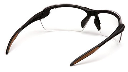 Carhartt unisex-adult Spokane - color: Clear Lens/ Black Frame With Capture Clam Packaging