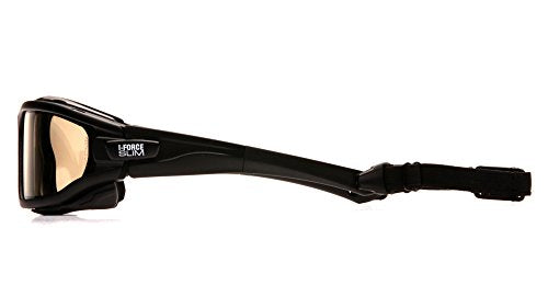 PYRAMEX I-Force Sporty Dual Pane Anti-Fog Goggle, Black Frame/Clear Anti-Fog Lens - color: I/O Mirror Anti-fog Lens / Black Frame/ Slim Style