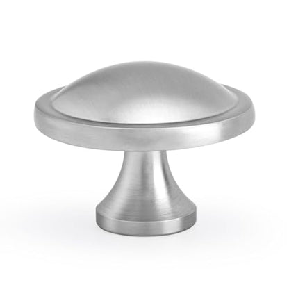 10 Pack Brushed Nickel Cabinet Knobs Round Silver Drawer Knob Kitchen Hardware for Dresser Diameter 1-1/2 Inch - color: Brushed Satin Nickel