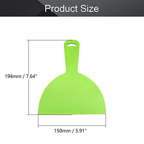 Utoolmart Putty Scraper 6" Plastic Flexible Putty Knives Spreader for Taping Drywall Wall Painting Green 3Pcs - size: 6 inch
