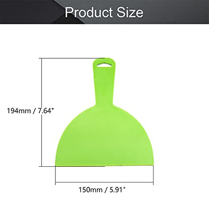 Utoolmart Putty Scraper 6" Plastic Flexible Putty Knives Spreader for Taping Drywall Wall Painting Green 3Pcs - size: 6 inch