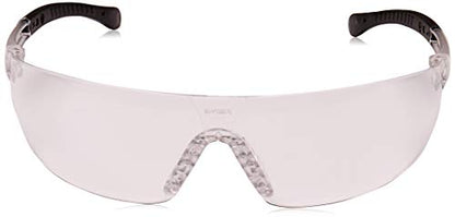 Pyramex Provoq Safety Eyewear Blue Mirror Lens Black Temples - color: Clear