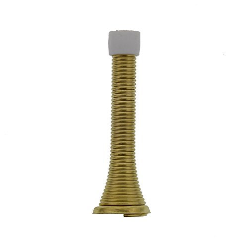 Ultra Hardware 70010 Spring Door Stop, Premium Brass Finish - size: 1 Count (Pack of 1)