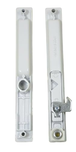 Sliding Glass Patio Door Handle Set, Flush Mount, Non-Keyed, 6-5/8" Screw Holes | Sliding Door Handle Replacement Hardware Repair Fix Sliding Door (DL-502 White)