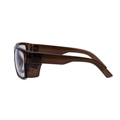 TransitionSafetyGlaseswith ANSI Z87+ImpactApproved Wraparound&Anti Bluelight UV400 - color: Olive Green