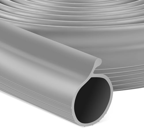10 FT Garage Door Bottom Seal Rubber 0.19" P Bulb Bottom Garage Weather Stripping for Single Channel, Flexible Weatherproof Replacement Strip Seal Fits 10FT Wide, Gray - color: Gray-0.19" Small P Bulb, size: 10 Feet