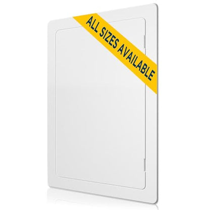 Access Panel for Drywall - 4 x 6 inch - Wall Hole Cover - Access Door - Plumbing Access Panel for Drywall - Heavy Durable Plastic White - size: 4 x 6