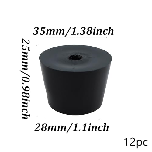 Rubber Cone-Shaped Machine Foot Shock-Absorbing pad, Instrument Chassis pad,Table and Chair Anti Slip Foot pad - size: 35*28*25