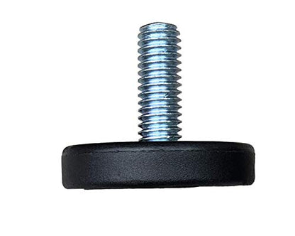 SINGTAN 1.5" Base Heavy Duty 0.75" Adjustable Furniture Feet - Pack of 8 | Table & Chair Levelers (3/8" Bolt)