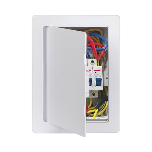 Access Plumbing Panel for Drywall Ceiling, 6x9 in Plastic Access Door, Wall Hole Cover Plate for Plumbing & Electrical & Wiring, White - color: White-1PC, size: 6 x 9 in