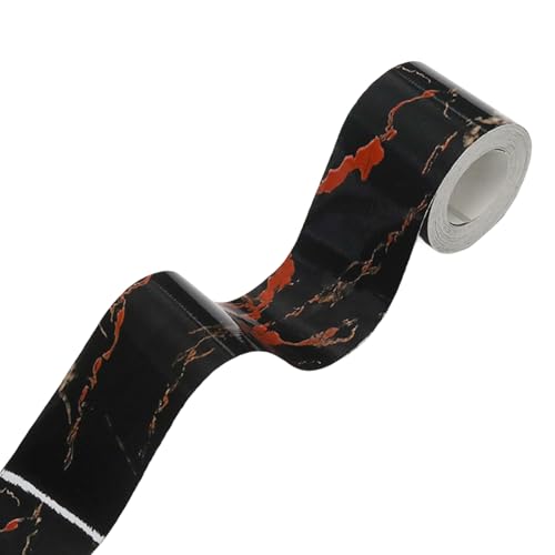 Lilaly 2 inches x 32 feet Wood Grain Repair Tape,Wood Grain Tape,Widely Used for Tables, Doors, Floor and DIY(Black Crystal) - color: Black Crystal
