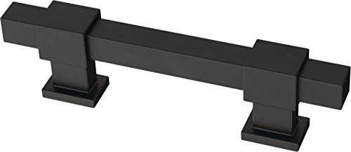 Franklin Brass 5 Pack Matte Black Cabinet Handles Adjustable Drawer Pulls for Kitchen Cabinet Knobs Dressers and Cupboards 1-3/8 to 4 inch (35–102mm) Hole Center | Adjusta-Pull™ - color: Matte Black, size: 1-3/8" to 4"