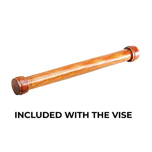 Groz 39020 7-Inch Woodworking Front Vise, Cast Iron Body and Socket, Precision Rolled Threads, Quality Wooden Handle, Exceptionally Sturdy, Perfect for Professional Craftsmen and Woodwork Studios