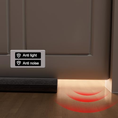 2 Pack Under Door Draft Stopper 36" Double Sided Door Sweep, Blocks Noise, Cold Air, Light, Dust, Smoke, Odor, Soundproof, Fits 30" 32" 36" Doors