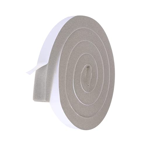 Air Conditioner Foam-1 Roll, 2 Inch Wide X 1 Inch Thick Total 6.5 Feet Long, Open Cell Foam Strip with Adhesive for Doors and Window Insulation(6.5ft x 1 Roll) - color: Gray, size: 2" (W) x 1" (T) x 6.5' (L)