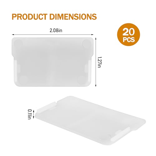 40716 Plastic Width Dividers for Small Drawers in Plastic Cabinets, Custom Storage Inserts Small Parts Organizer, Screw Organizer Clear -20pack